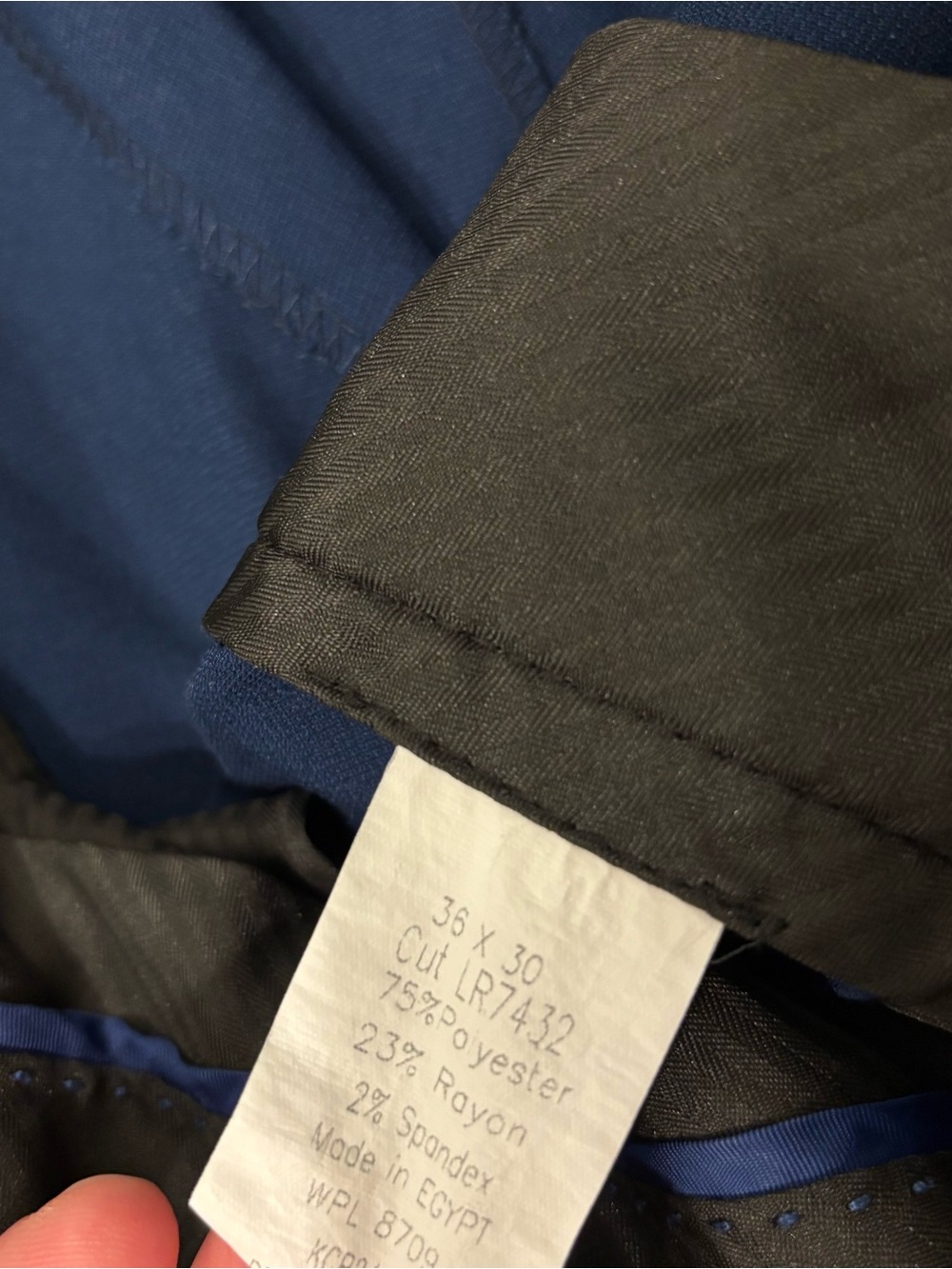 Kenneth Cole Men's Navy Dress Pants - Picture 4 of 4